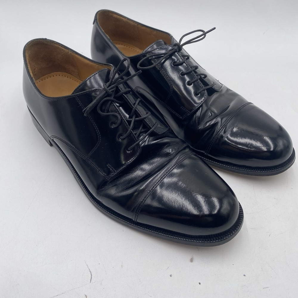 Cole Haan Bedford Dress Shoe Cap Toe Shiny Black Oxford Men Size 11 D LNC
